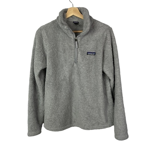 Patagonia Los Gatos Light Gray Quarter Zip Pullover M - Picture 1 of 4